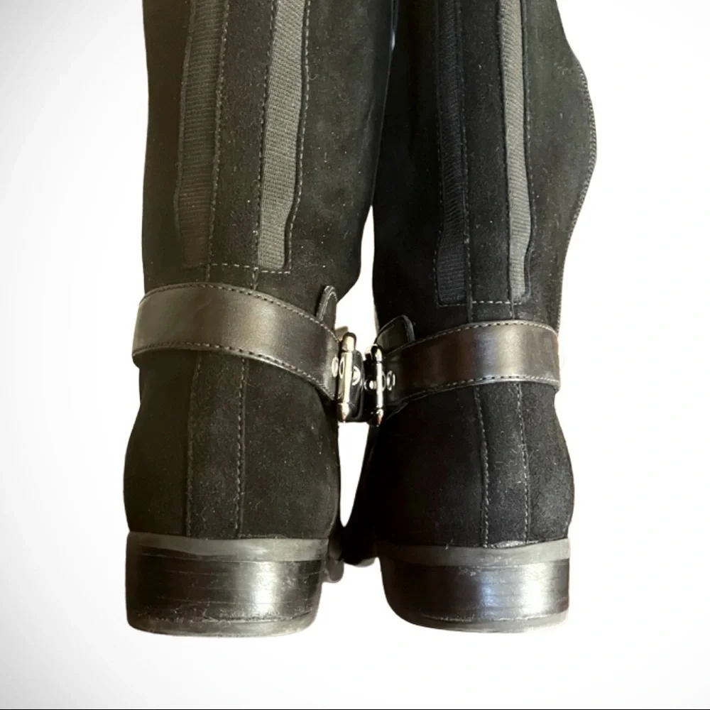 Marc Fisher Damsel Tall Leather Boots - Size 9M - Picture 2 of 14